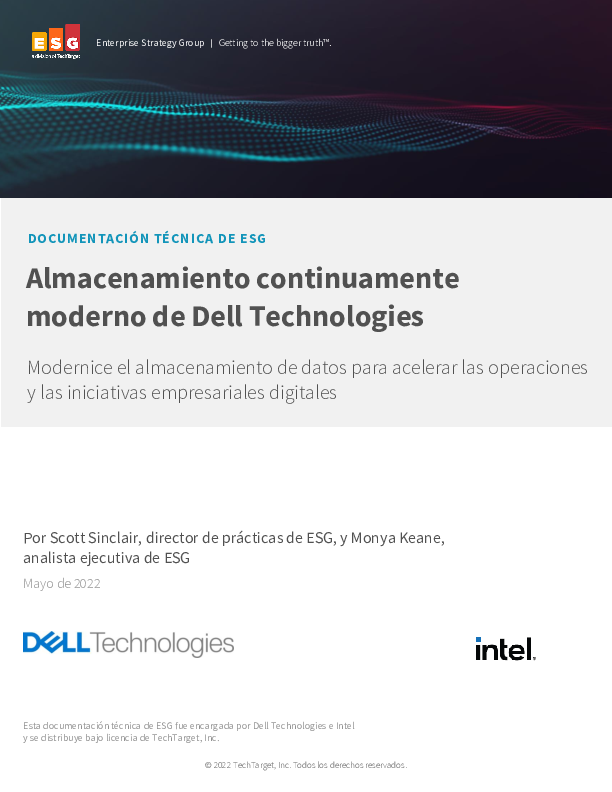 Almacenamiento continuamente moderno de Dell Technologies