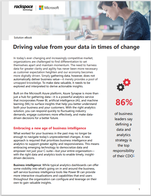 Driving value from your data in times of change