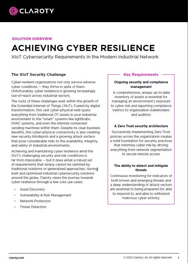 Achieving Cyber Resilience