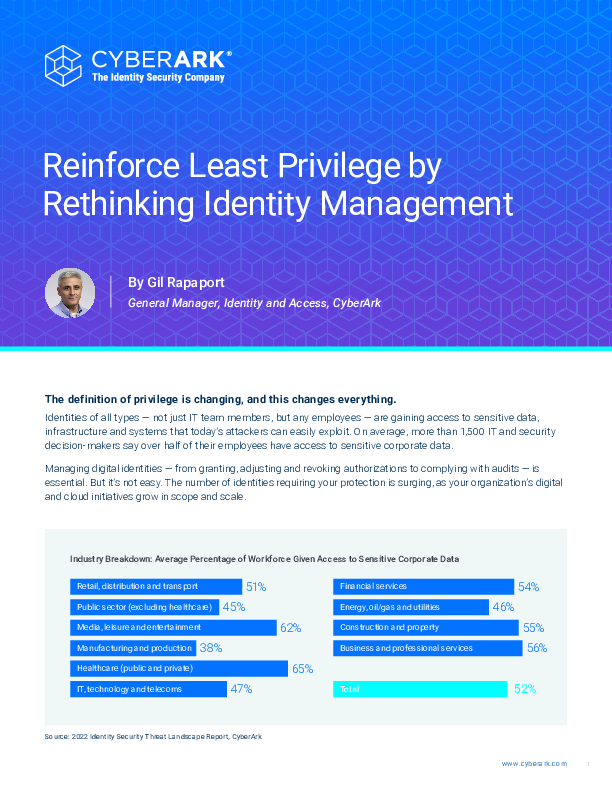 Reinforce Least Privilege by Rethinking Identity Management