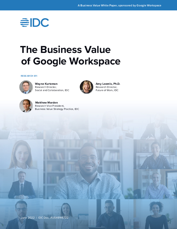 The Business Value of Google Workspace