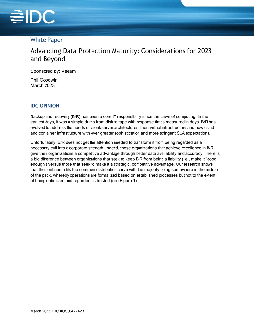 Advancing Data Protection Maturity: Considerations for 2023 and Beyond
