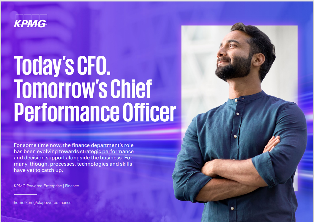 Today’s CFO.  Tomorrow’s Chief  Performance Officer