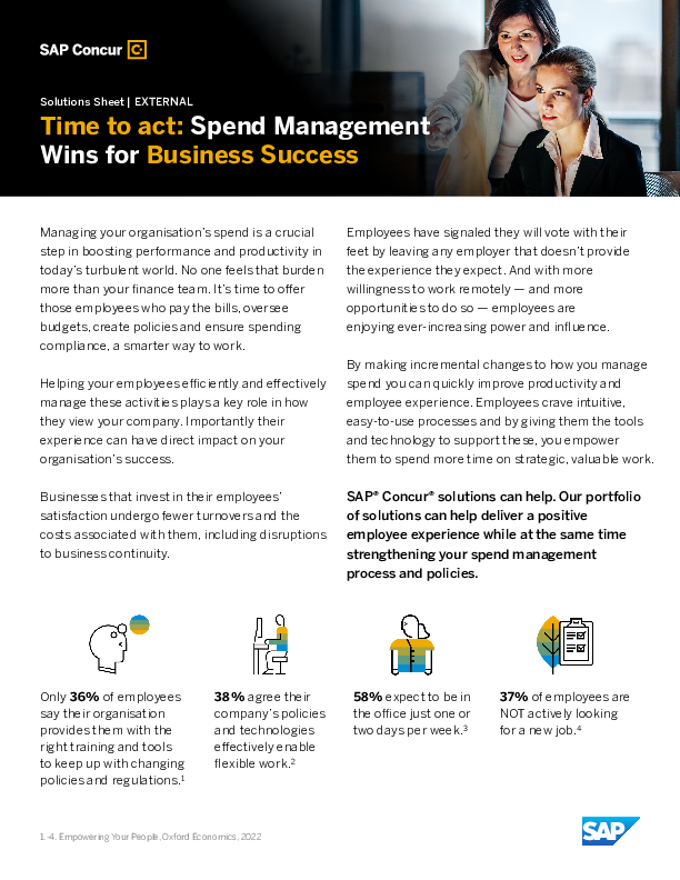 Time to Act: Spend Management Wins for Business Success