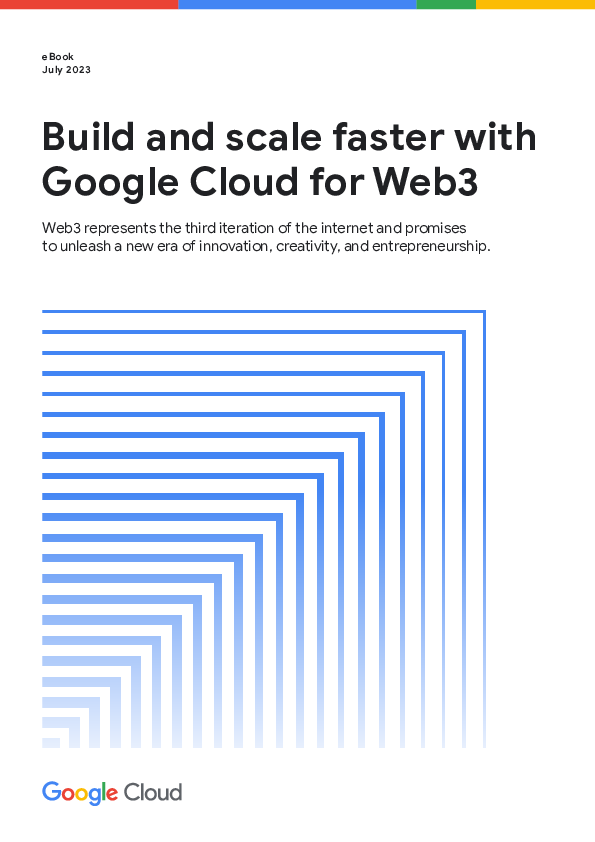 Build and scale faster with Google Cloud for Web3