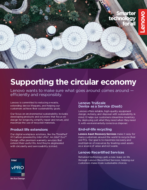 Supporting the circular economy 