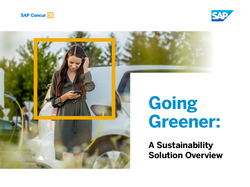 Going Greener: A Sustainability Solution Overview