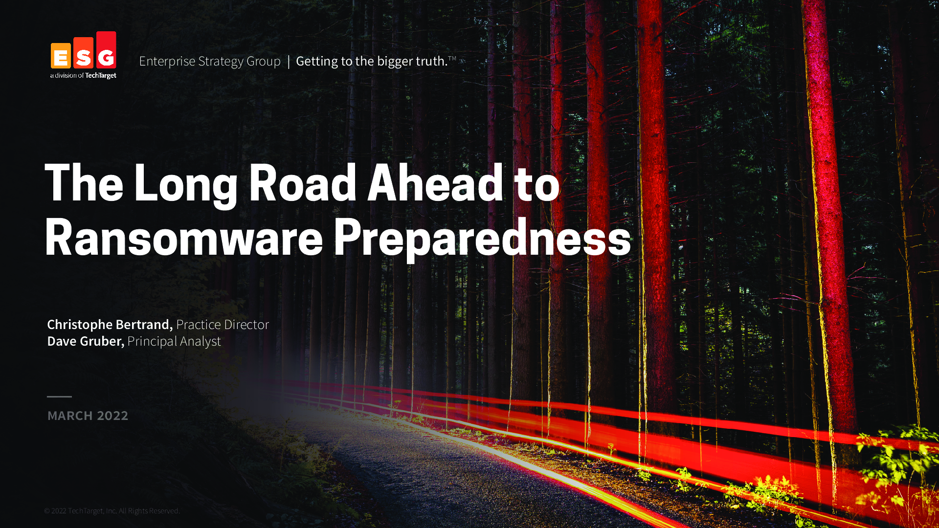 The Long Road Ahead to Ransomware Preparedness