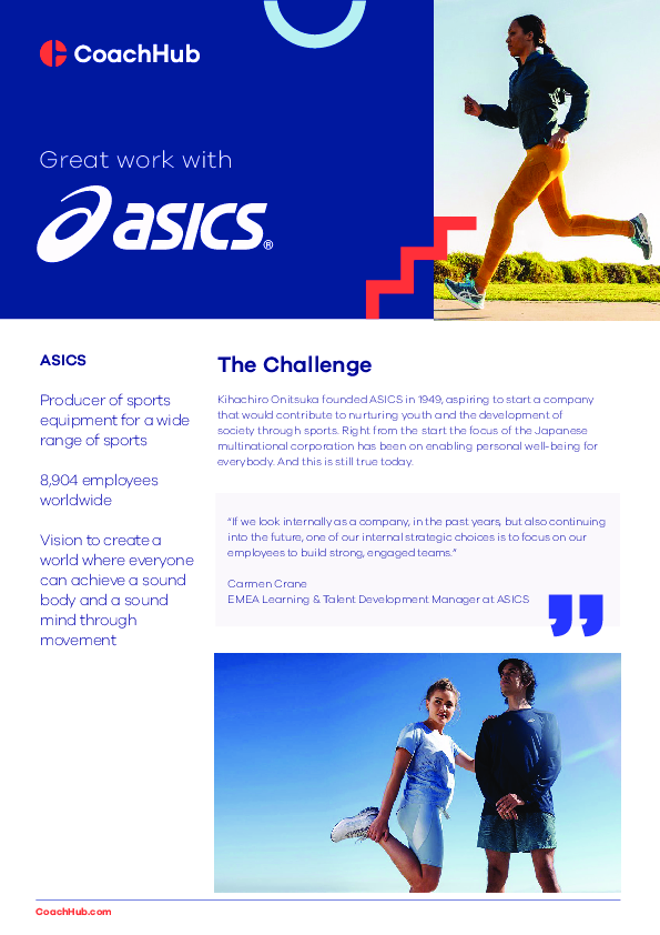 Great work with ASICS