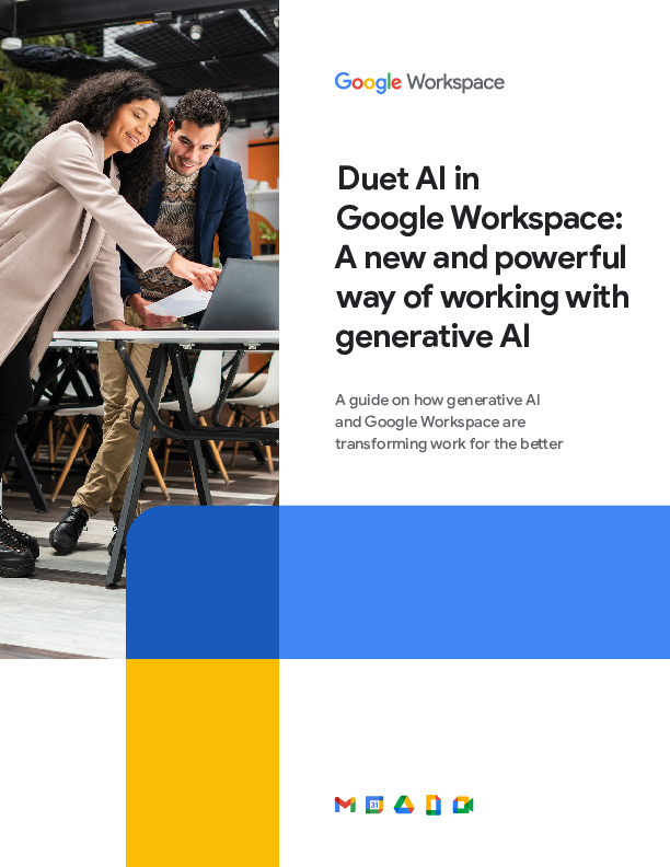 Duet AI in Google Workspace: A new and powerful way of working with generative AI