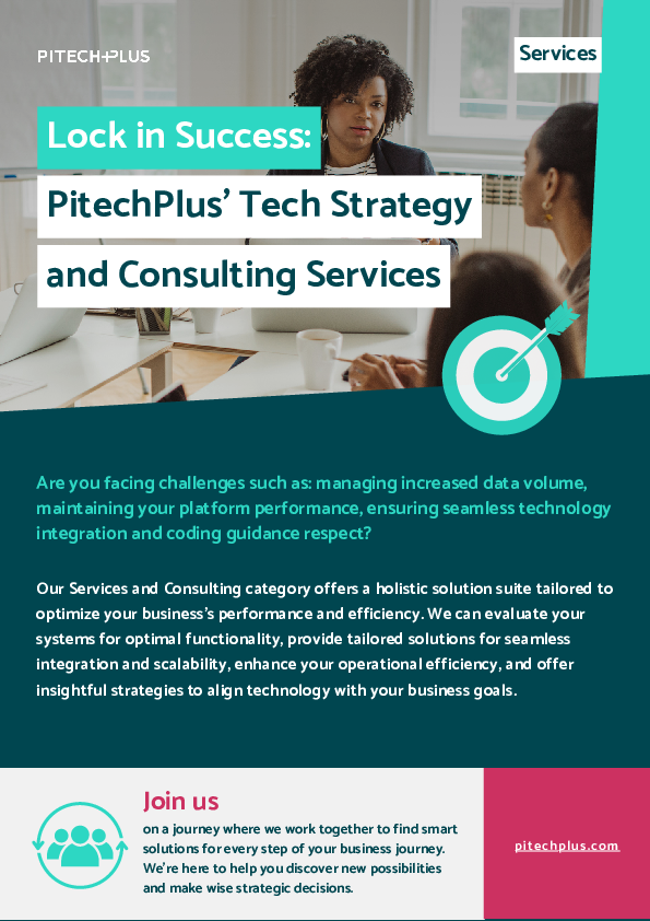 Lock in Success: PitechPlus' Tech Strategy and Consulting Services