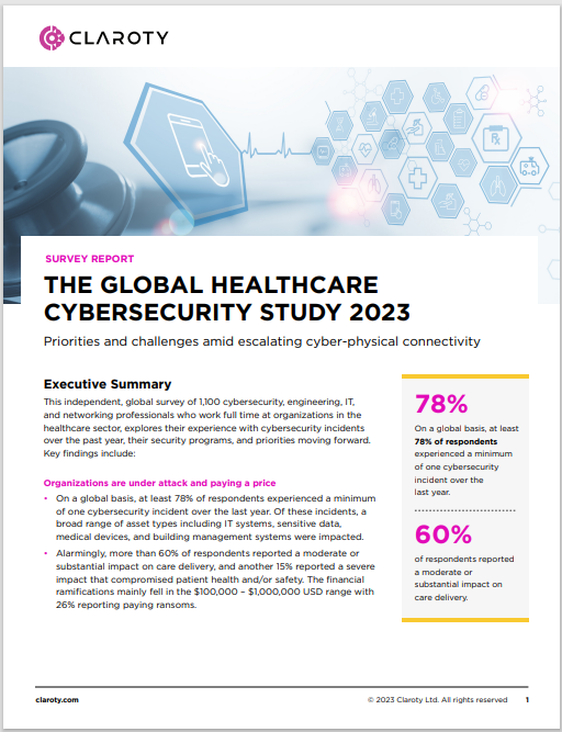 THE GLOBAL HEALTHCARE  CYBERSECURITY STUDY 2023