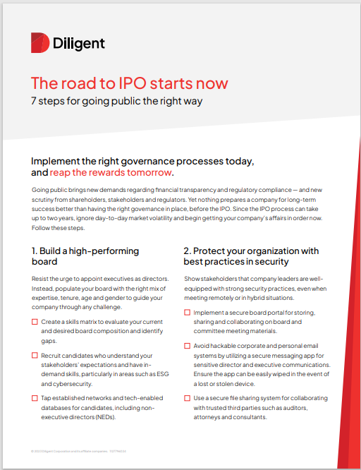 The road to IPO starts now: 7 steps for going public the right way