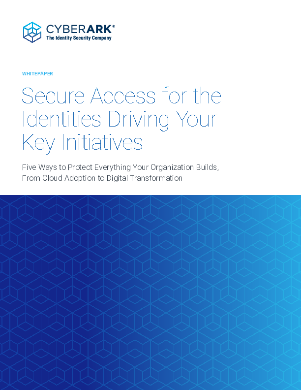 Thumb original secure access for the identities driving your key initiatives
