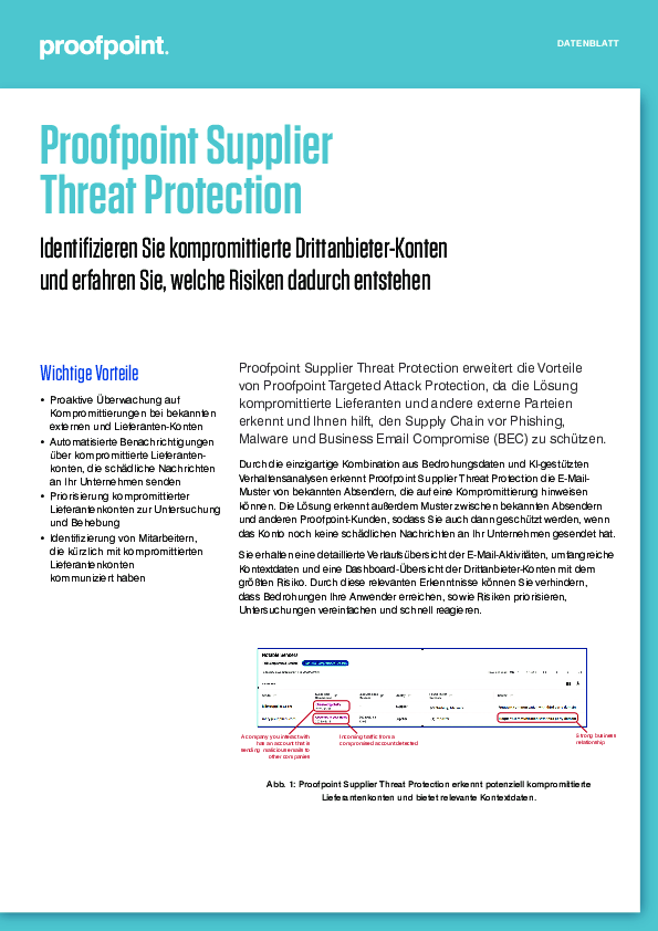 DATENBLATT Supplier Threat Protection