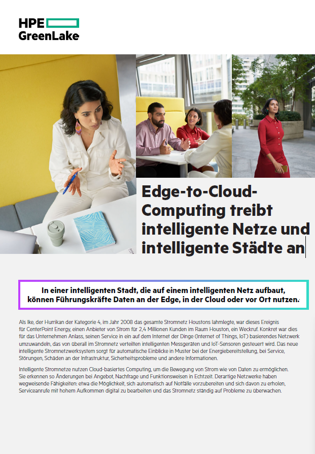 Edge-to-Cloud-Computing treibt intelligente Netze und intelligente Städte an