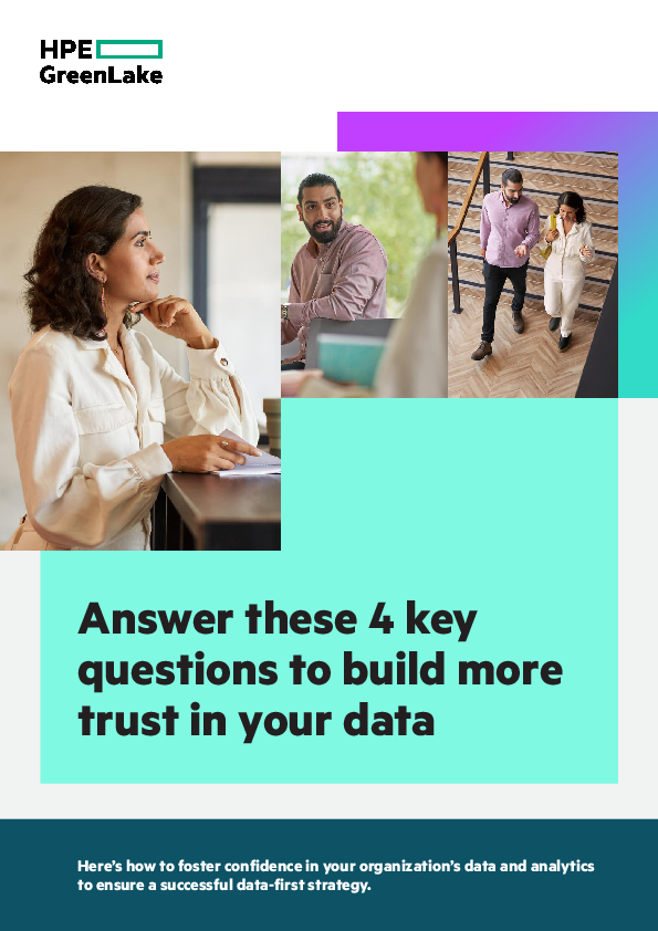 Answer these 4 questions to build trust in your data
