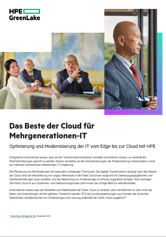 Das Beste der Cloud für Mehrgenerationen-IT