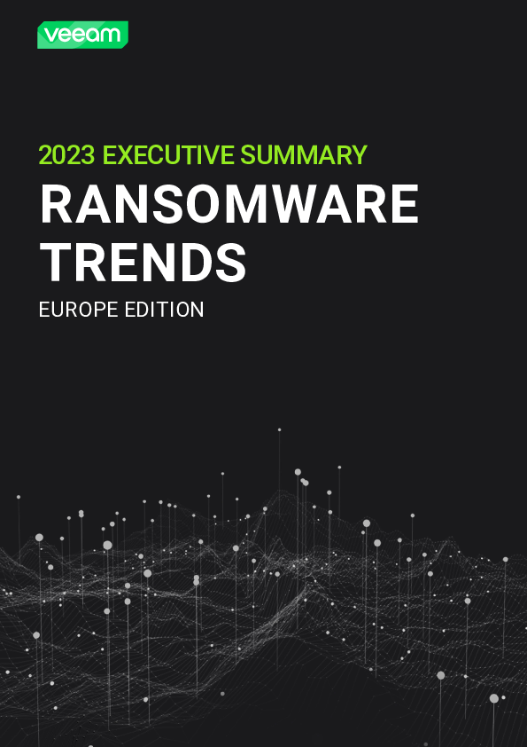 EUROPE EXECUTIVE SUMMARY. 2023 Ransomware Trends Report