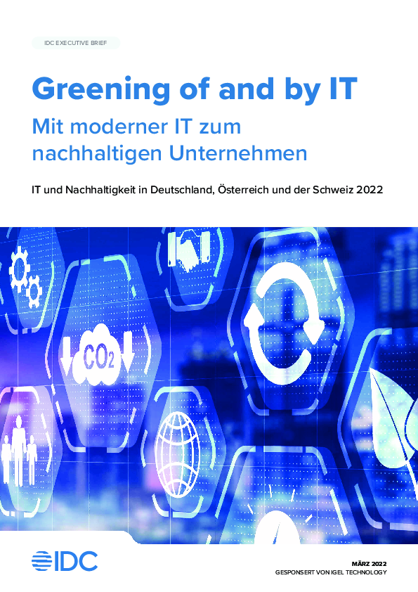 Greening of and by IT</br>Mit moderner IT zum nachhaltigen Unternehmen