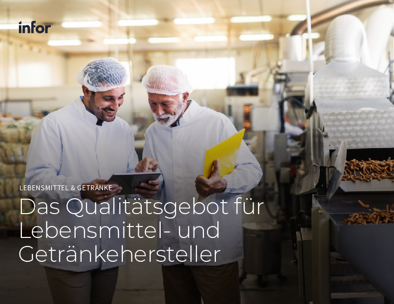 LEBENSMITTEL & GETRÄNKE Das Qualitätsgebot für Lebensmittel- und Getränkehersteller