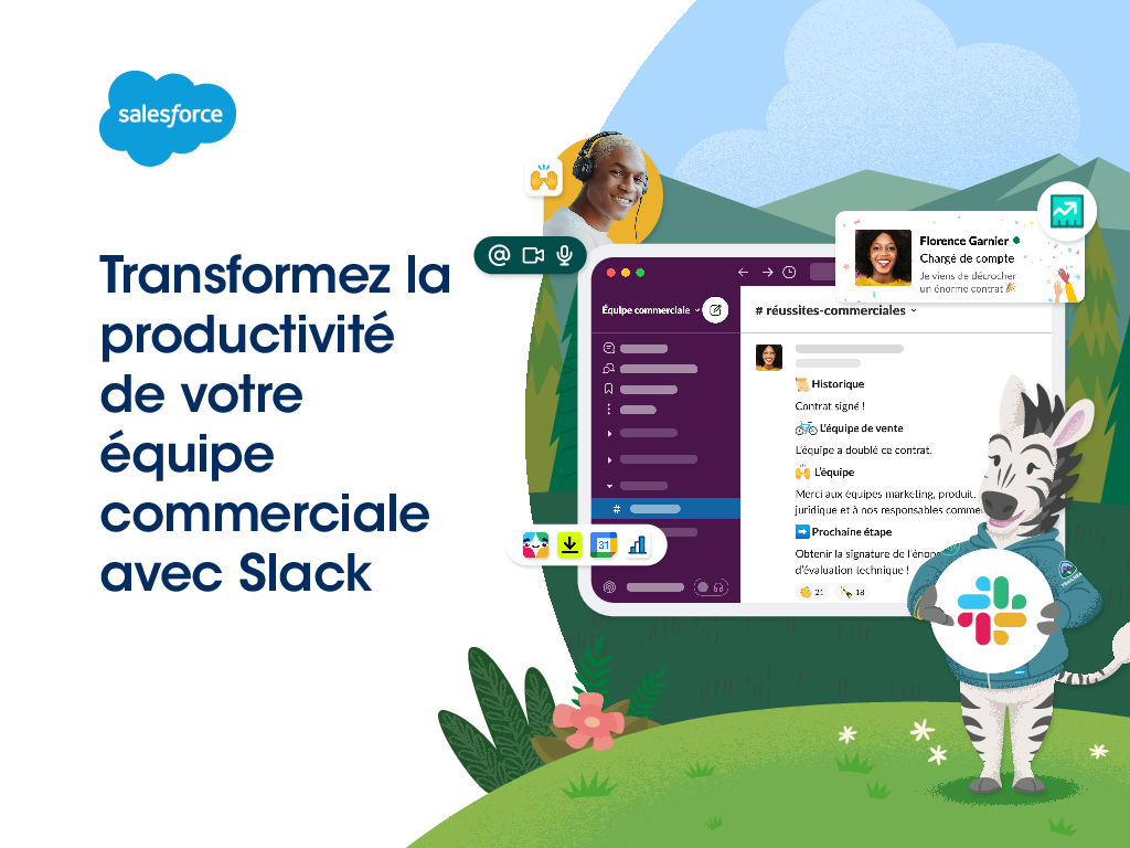 Transformez la productivité de votre équipe commerciale avec Slack