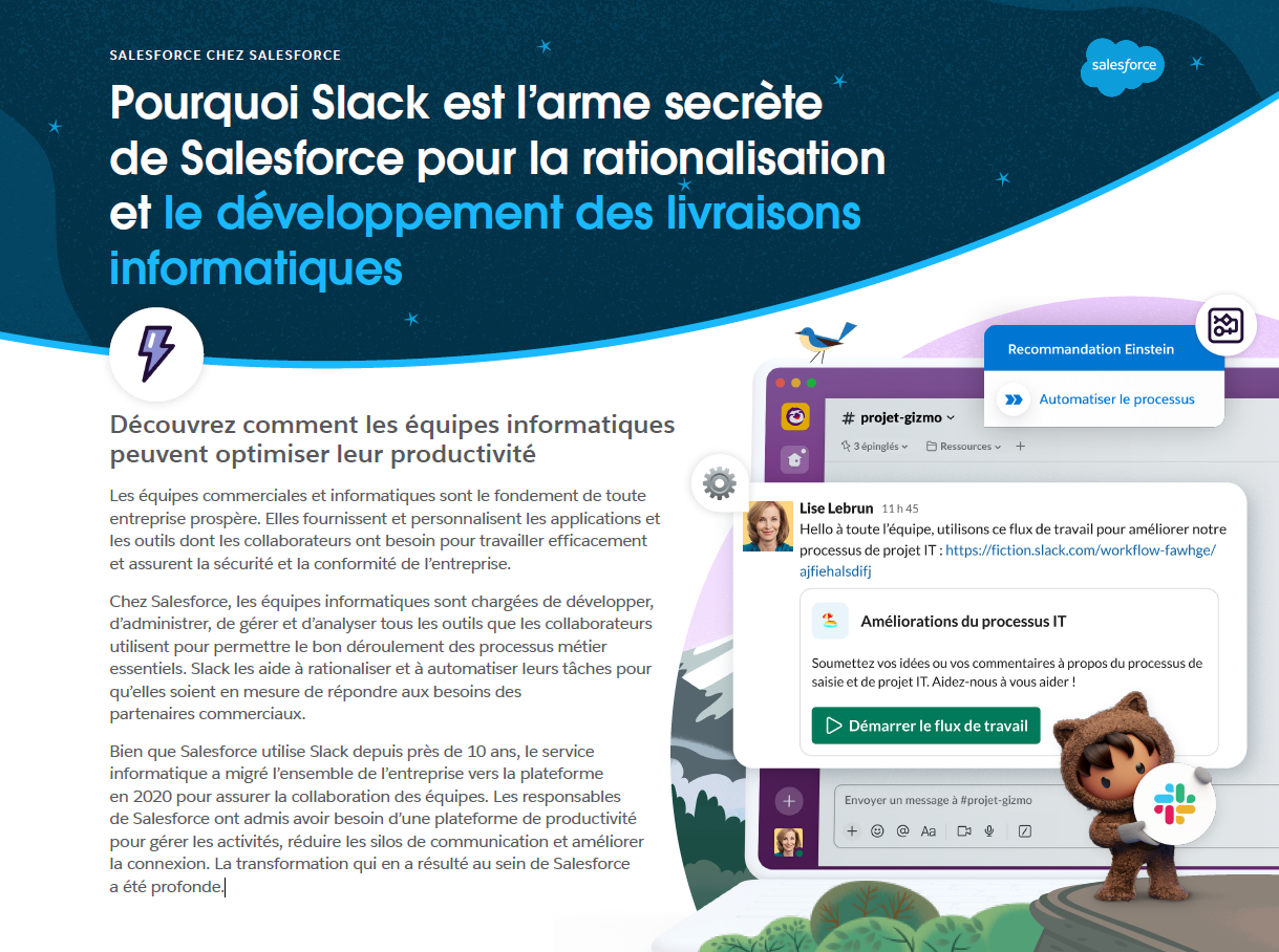 Pourquoi Slack est l’arme secrète de Salesforce pour la rationalisation et le développement des livraisons informatiques