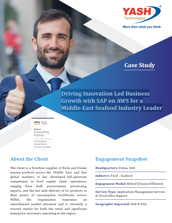 Driving Innovation Led Business Growth with SAP on AWS for a Middle-East Seafood Industry Leader