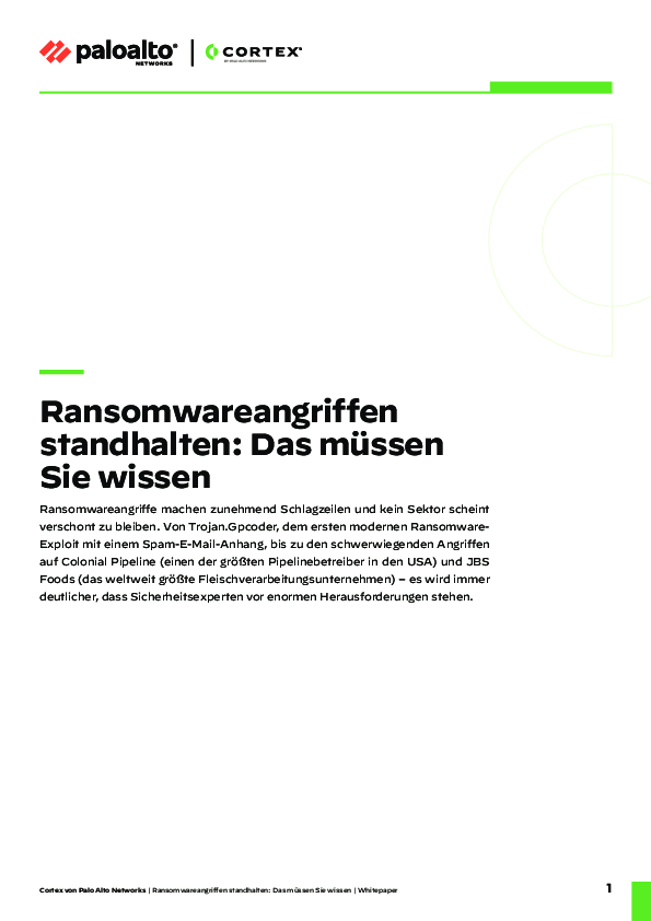 Ransomware ist weitverbreitet und gut etabliert