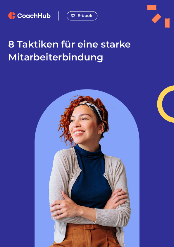 CoachHub E-Book: 8 Taktiken für eine starke Mitarbeiterbindung