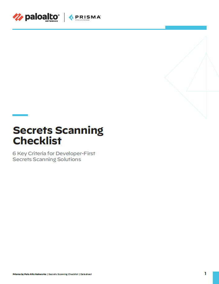 Secrets Scanning Checklist