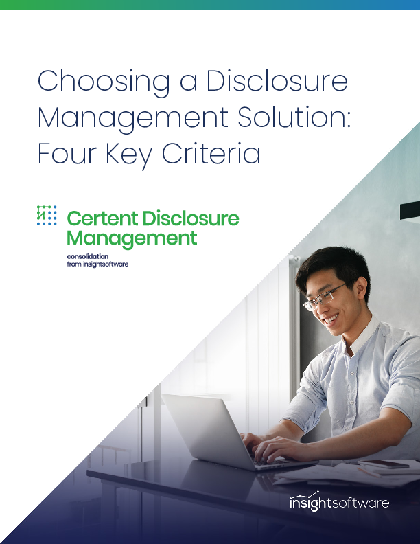 Choosing a Disclosure Management Solution: Four Key Criteria