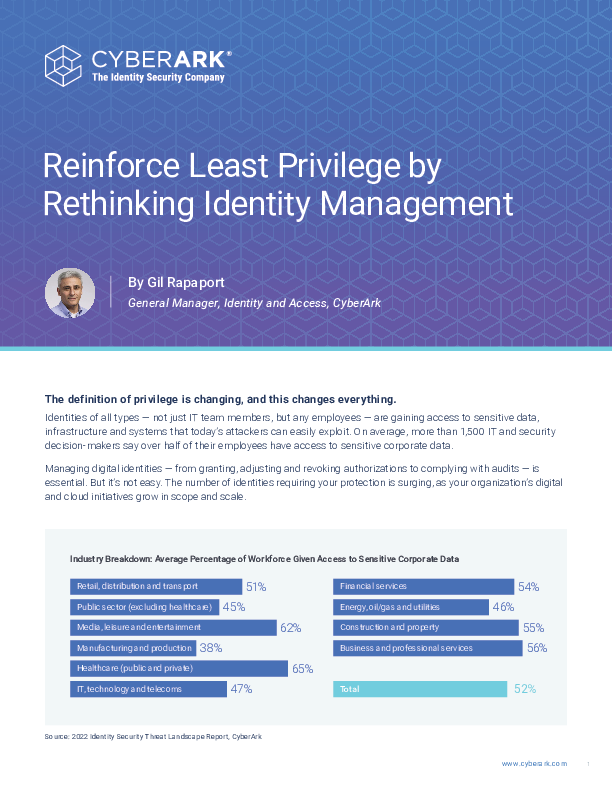 Reinforce Least Privilege by Rethinking Identity Management