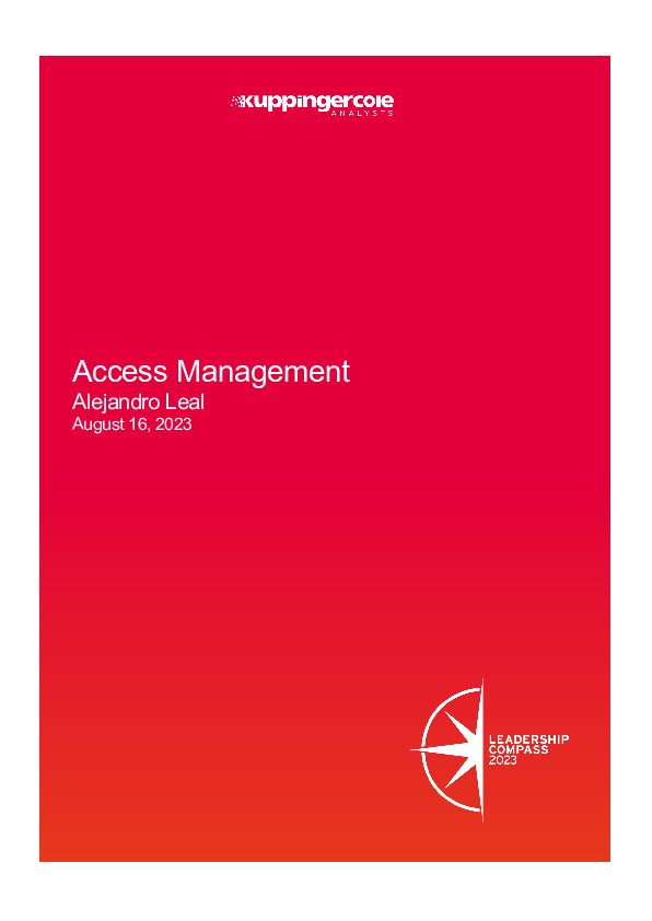 KuppingerCole Leadership Compass 2023: Access Management