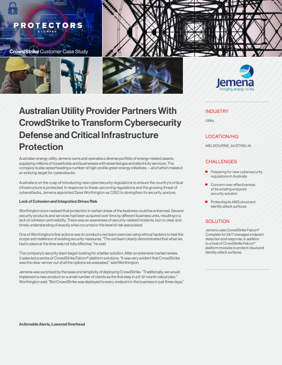 Australian Utility Provider Partners With CrowdStrike to Transform Cybersecurity Defense and Critical Infrastructure Protection