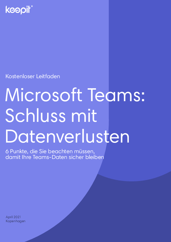 Microsoft Teams: Schluss mit Datenverlusten