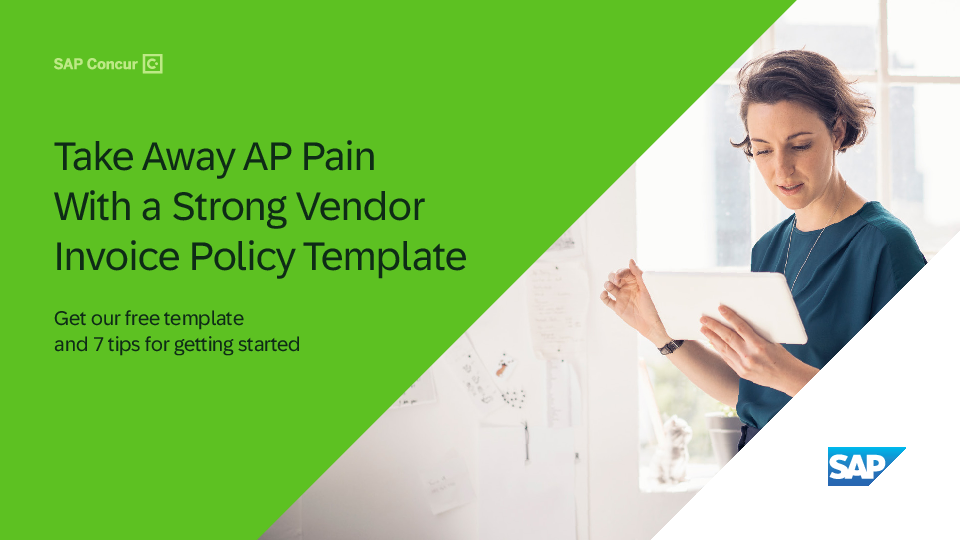 Take Away AP Pain with a strong vendor invoice policy template