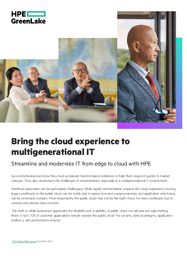 Modernize your multigenerational IT