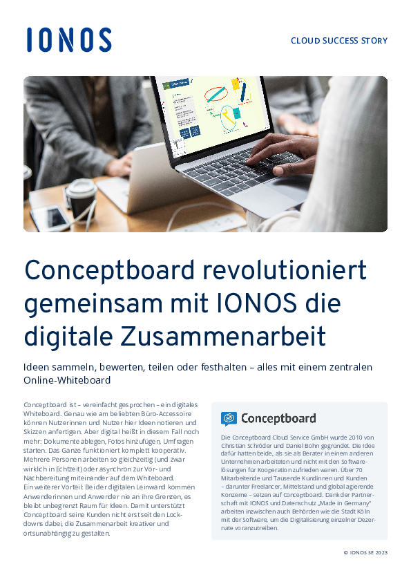 Conceptboard revolutioniert gemeinsam mit IONOS die digitale Zusammenarbeit