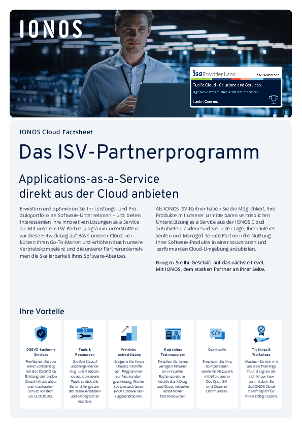 IONOS ISV-Partnerprogramm