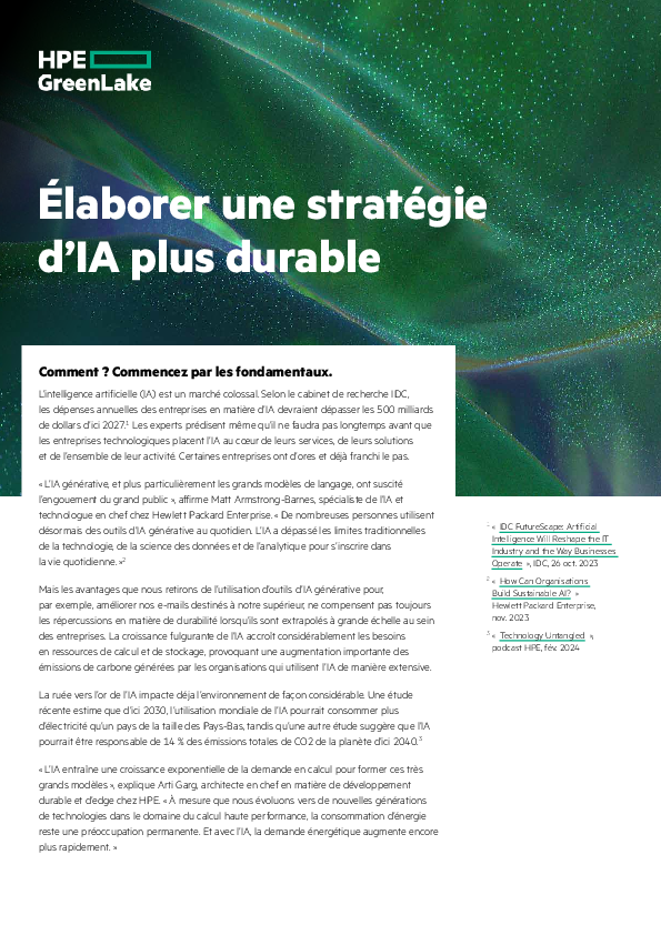 Élaborer une stratégie  d’IA plus durable