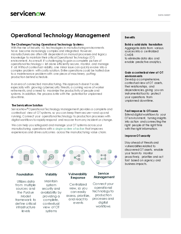 Operational Technology Management