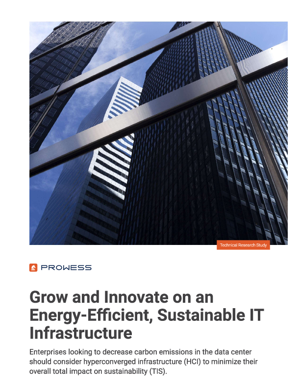 Grow and Innovate on an Energy-Efficient, Sustainable IT Infrastructure