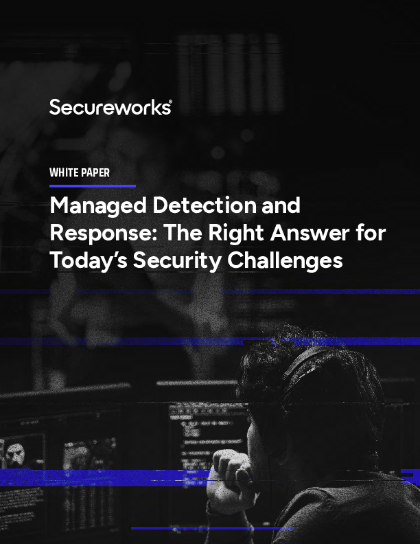 MDR IS SOLVING TODAY’S SECURITY CHALLENGES
