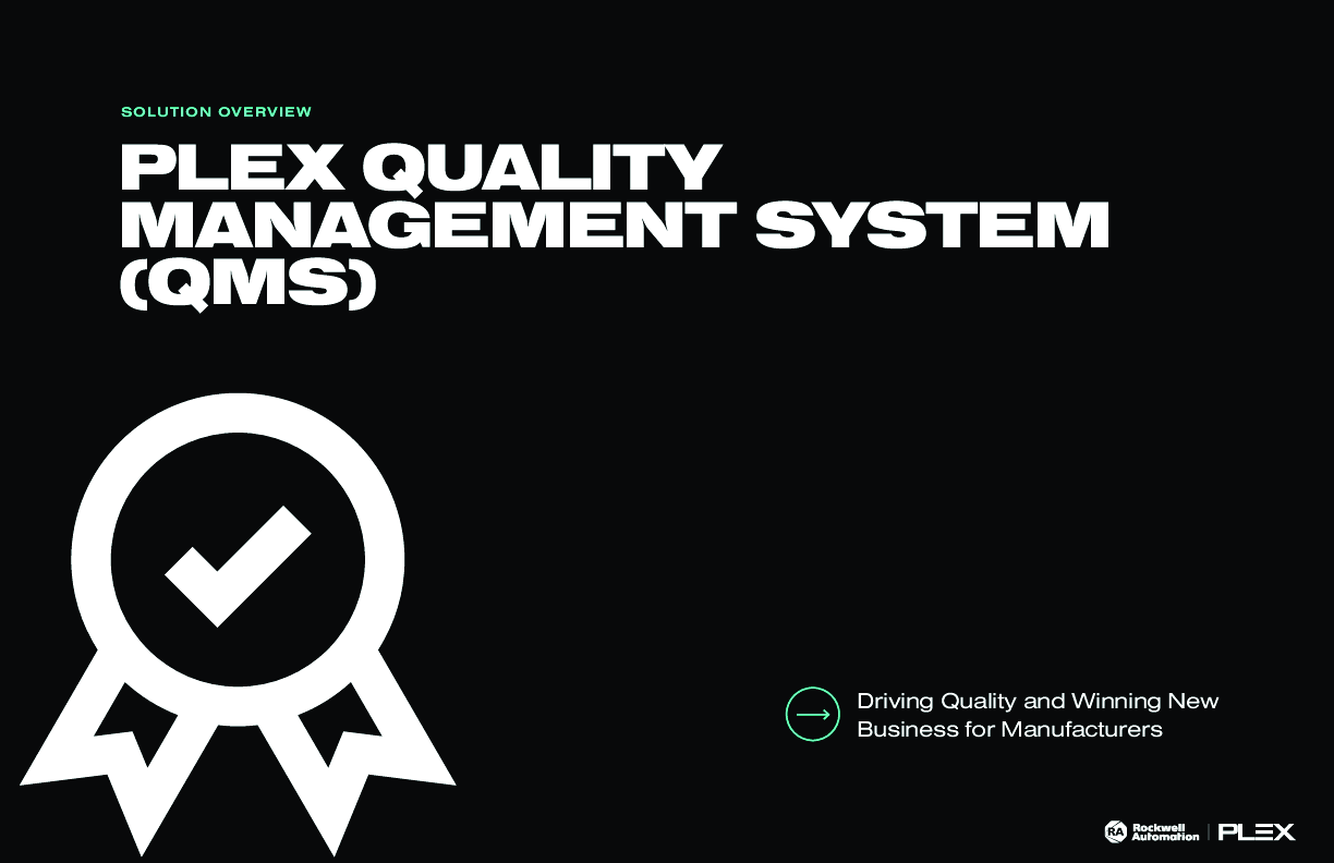 PLEX QUALITY MANAGEMENT SYSTEM (QMS)