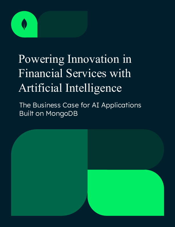 Powering Innovation in Financial Services with Artificial Intelligence