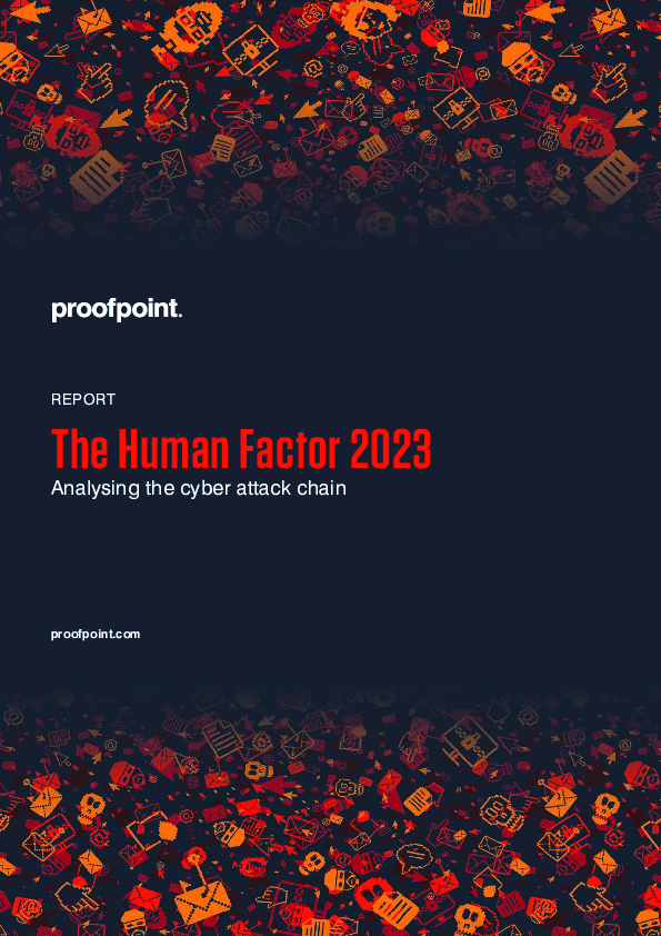 The Human Factor 2023 Analysing the cyber attack chain