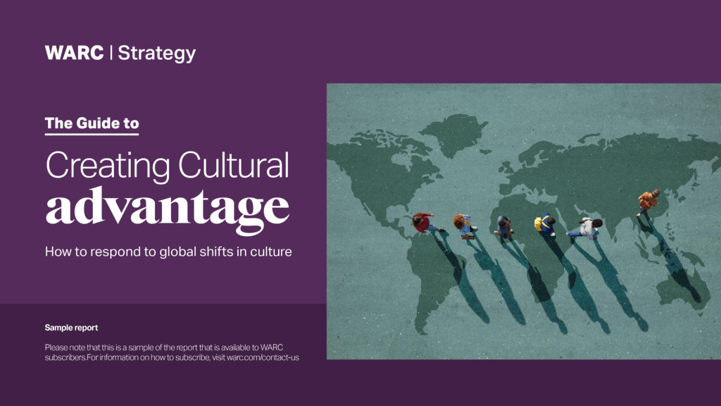 Creating Cultural Advantage: How to respond to global shifts in culture