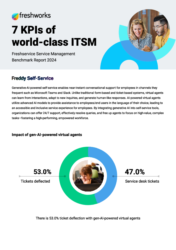 7 KPIs of world-class ITSM: The impact of Self-Service and Virtual Agents