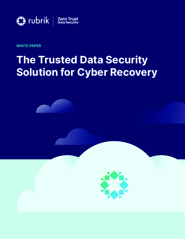 The Trusted Data Security Solution for Cyber Recovery